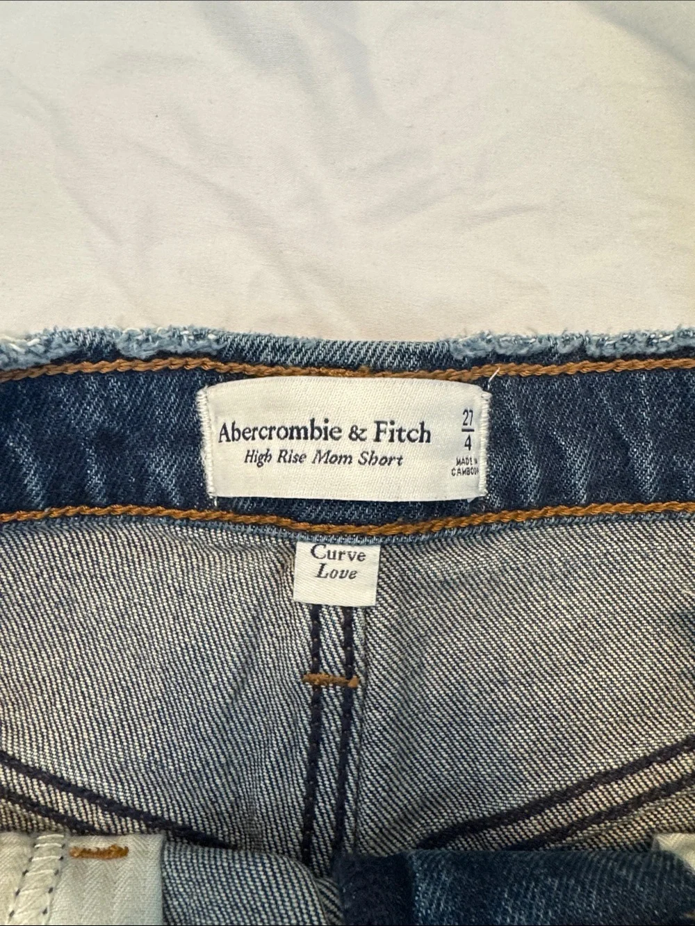 Abercrombie High Rise Mom Short